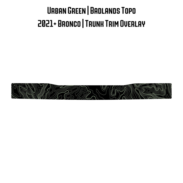 Topo Trunk Trim Overlay / Protector - 2021+ Bronco