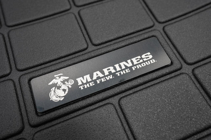 US Military Logo Emblem for Weathertech All Weather Floor Mats (Metal Etched) - Universal