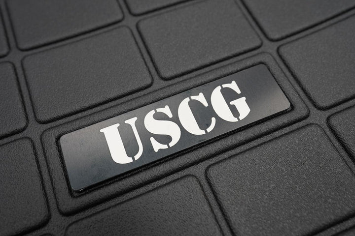 US Military Logo Emblem for Weathertech All Weather Floor Mats (Metal Etched) - Universal