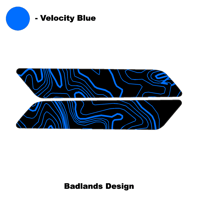 Topo Interior Rear Door Grab Handle Overlay Kit (Printed Series) - 2021+ Bronco 4 Door