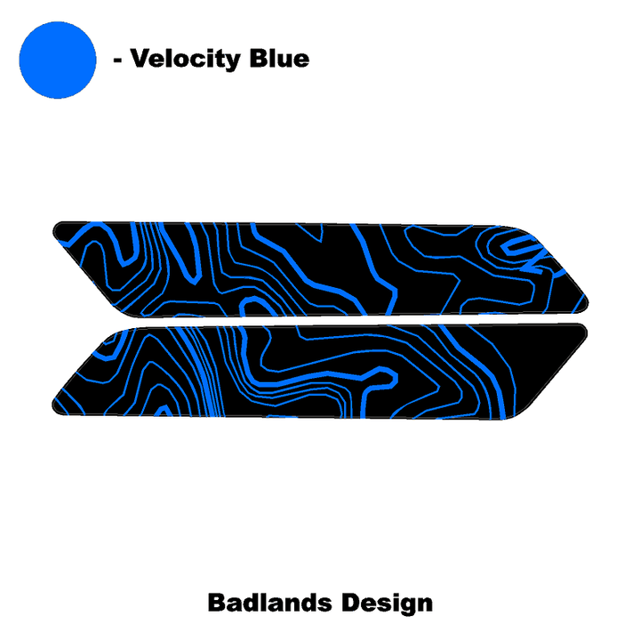 Topo Interior Rear Door Grab Handle Overlay Kit (Printed Series) - 2021+ Bronco 4 Door