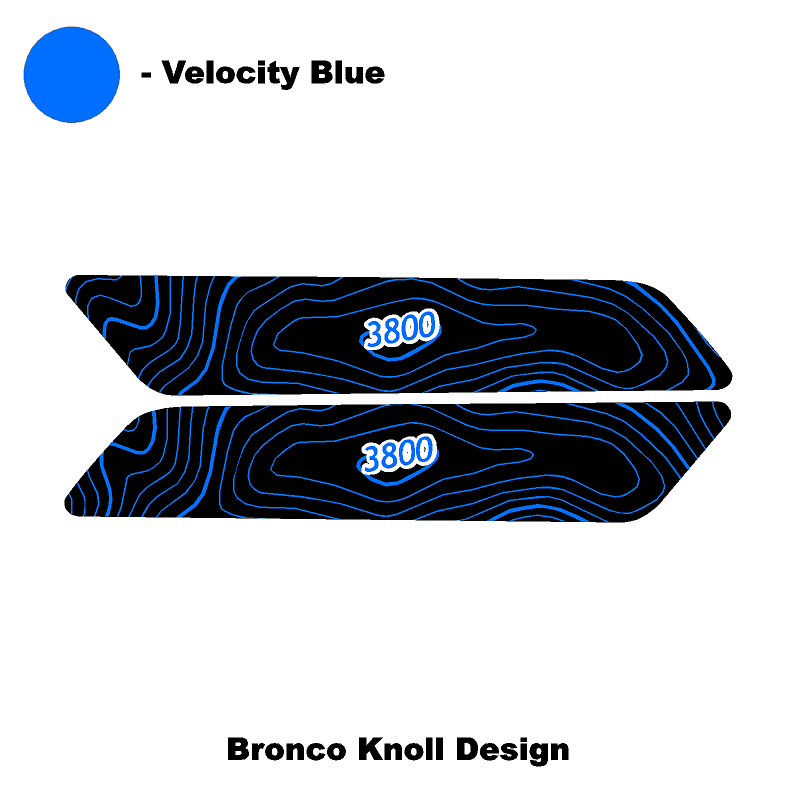 Topo Interior Rear Door Grab Handle Overlay Kit (Printed Series) - 2021+ Bronco 4 Door