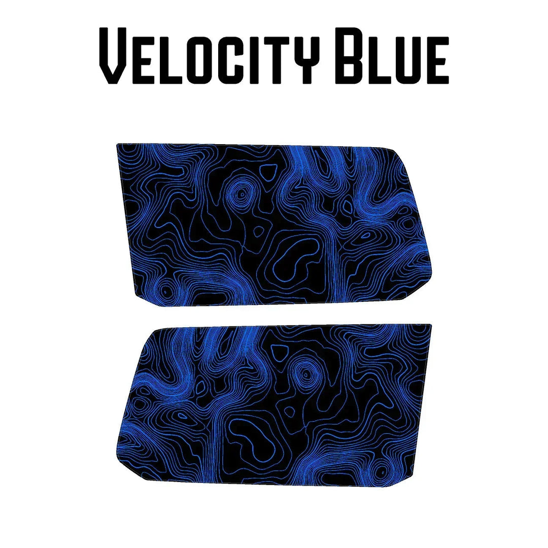 Topographic Rear Window Map Overlays V3 (Perforated) - 2025+ 4Runner