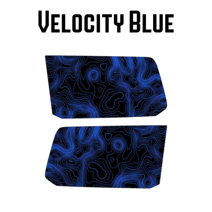 Topographic Rear Window Map Overlays V3 (Perforated) - 2025+ 4Runner