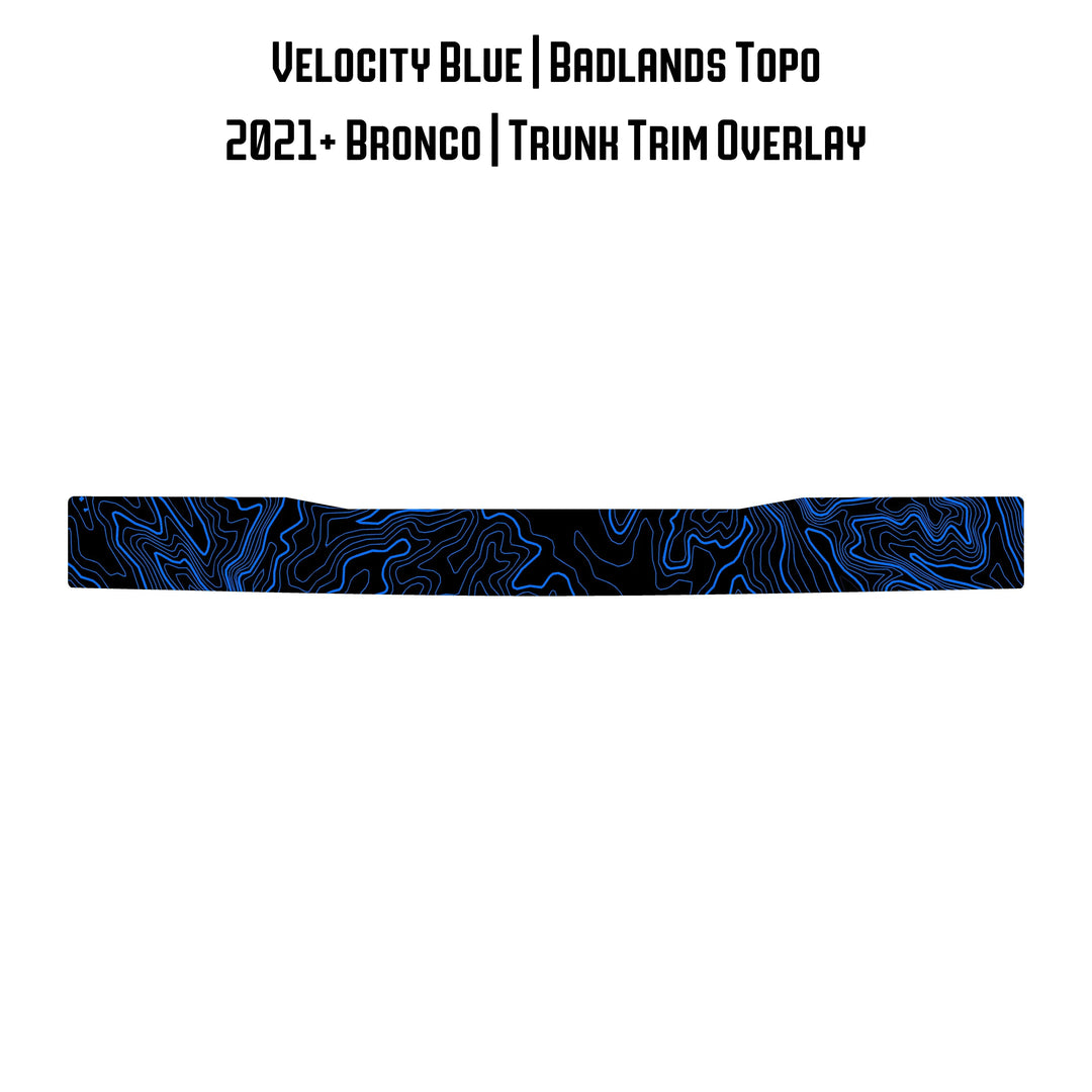 Topo Trunk Trim Overlay / Protector - 2021+ Bronco