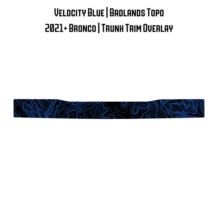 Topo Trunk Trim Overlay / Protector - 2021+ Bronco