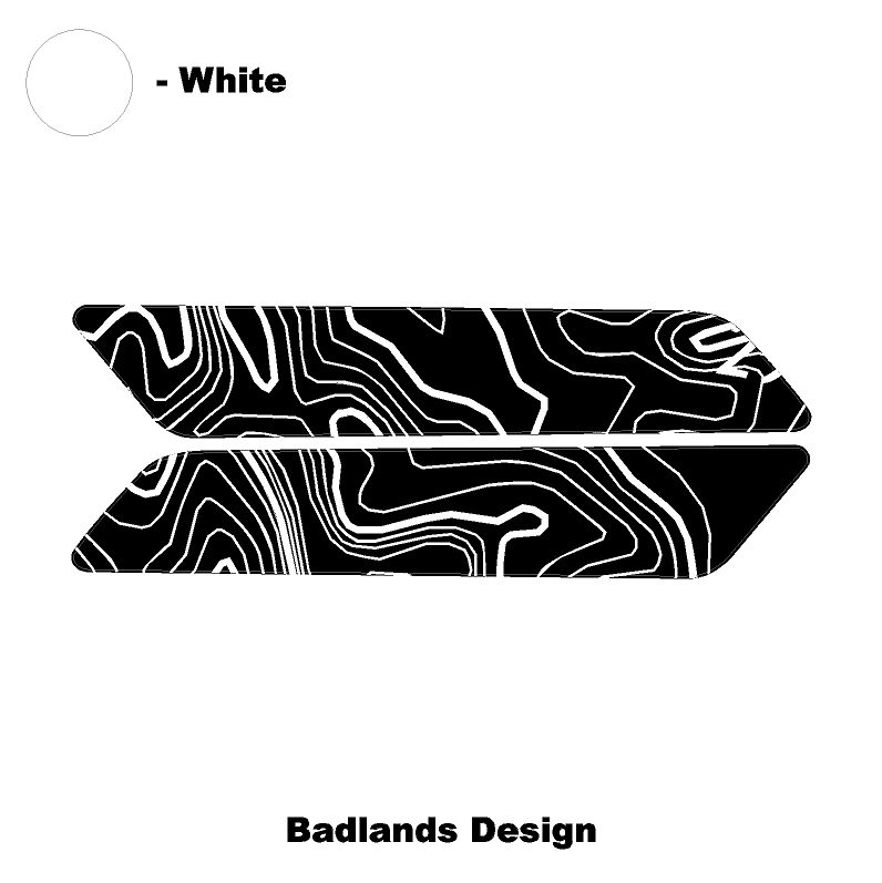 Topo Interior Front Door Grab Handle Overlay Kit (Printed + Laser Series) - 2021+ Bronco