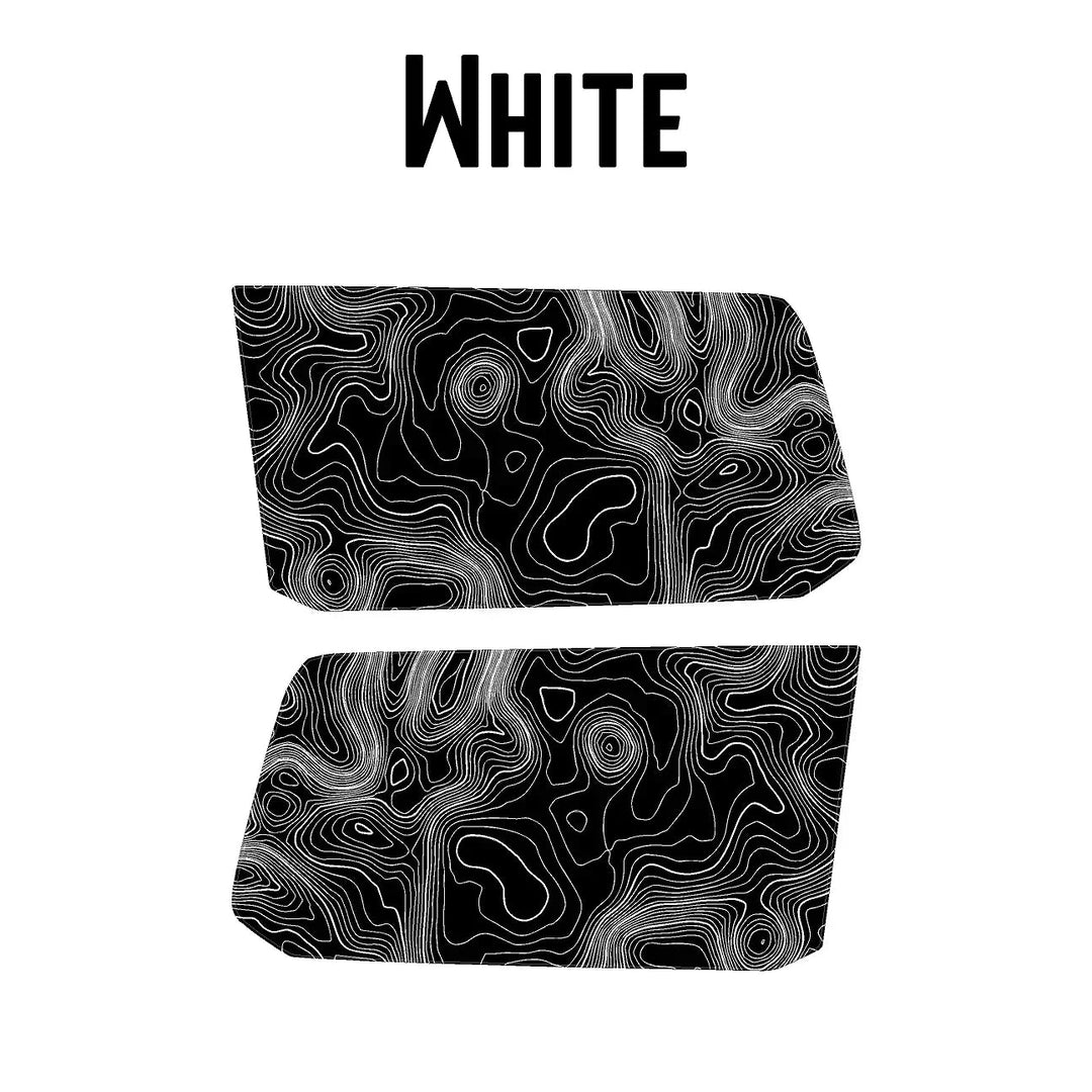 Topographic Rear Window Map Overlays V3 (Perforated) - 2025+ 4Runner