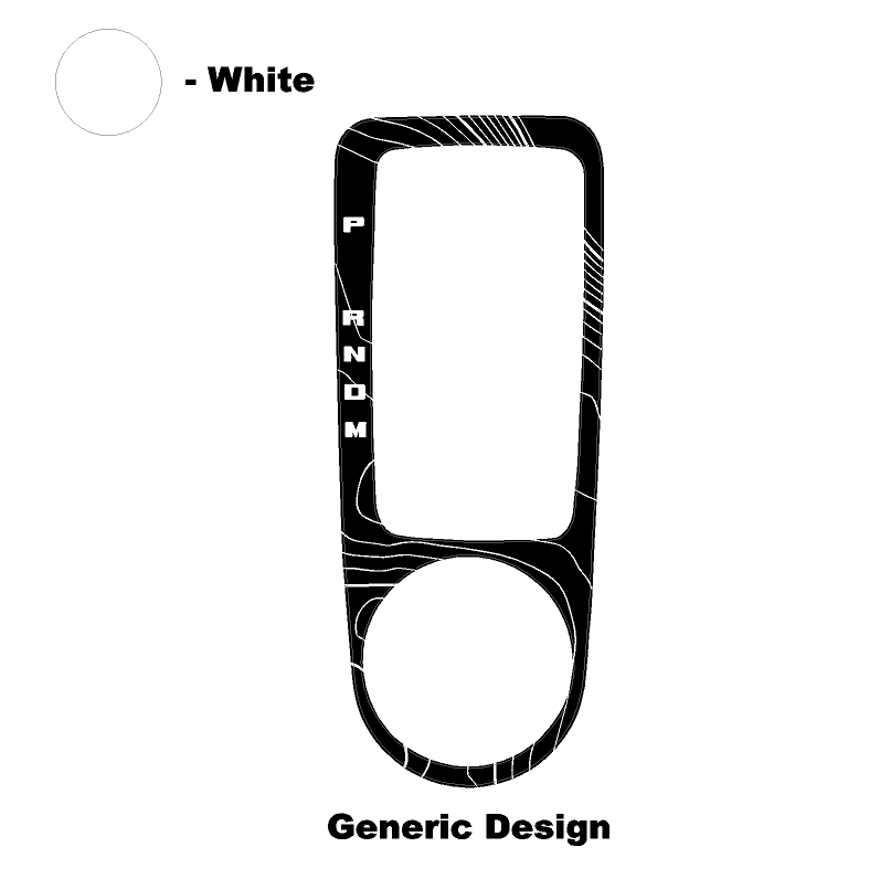 Topo Automatic Shifter Overlay (Printed Series) - 2021+ Bronco Automatic