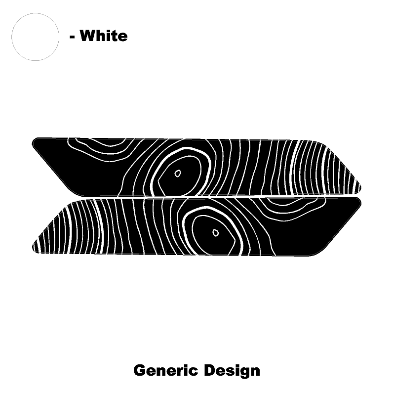 Topo Interior Front Door Grab Handle Overlay Kit (Printed + Laser Series) - 2021+ Bronco