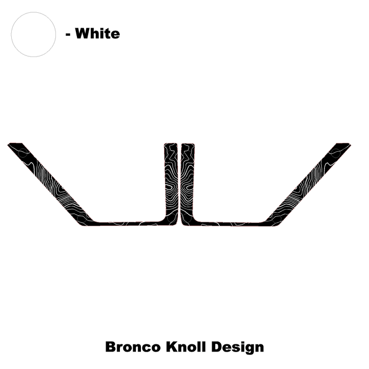Topo Front Door Net Trim Overlay Kit (Printed Series) - 2021+ Bronco