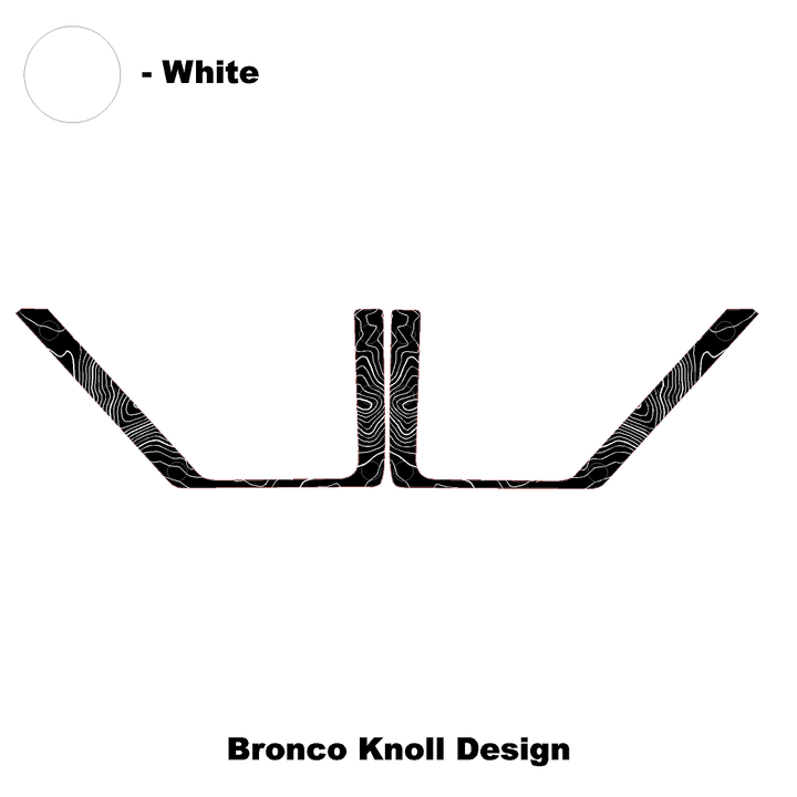 Topo Rear Door Net Trim Overlay Kit (Printed Series) - 2021+ Bronco