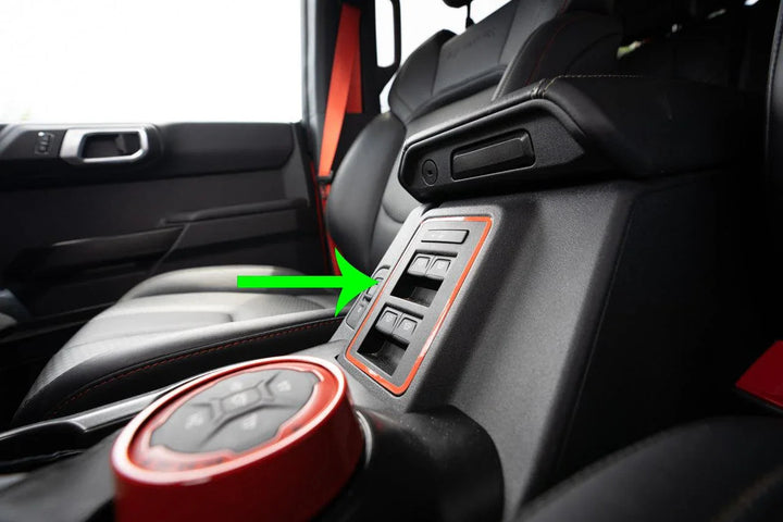 Window Switch Outline Overlay (Printed Series) - 2021+ Bronco